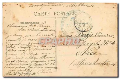 Chaumont — Liceum — wejście do szpitala — Rewers