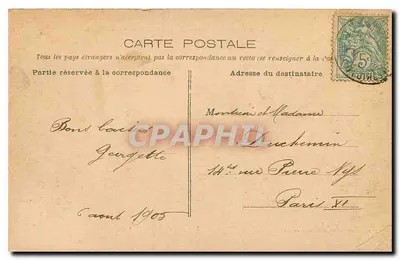 Okręg Autun — Sommant — Zamek — Fototypia J. Coqueugniot - Autun — Rewers