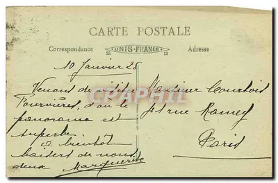 Lyon - Fourvière - Ogólny widok i zbieżność rzek Rony i Saony — Rewers