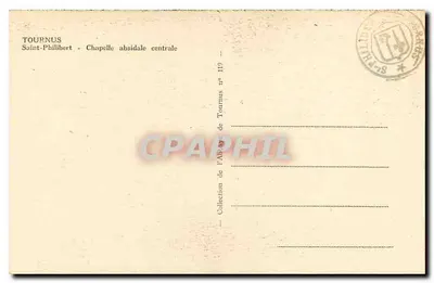Tournus - Centralna absydowa kaplica — Święty Filip — Kolekcja Abbatii Tournus nr 119 — Rewers