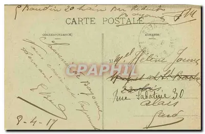 Biarritz — Vaga na costa dos Bascos durante uma tempestade — Marcel Delboy, fototipia, Bordeaux, n°57 — Verso