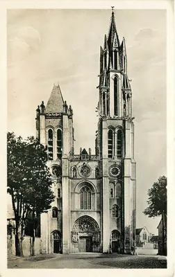 Senlis — Catedral (século XII) — Portão Oeste — Editor Dalais-Leroy