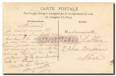 PARIS - Les Grottes des Buttes Chaumont — Grandey, ville Paris — Verso