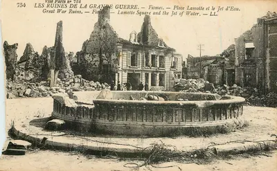 Fismes — Place Lamotte e o Jato d'Água — Visé Paris n°754