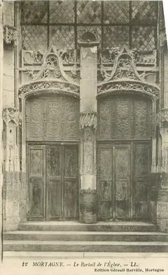 Mortagne — O Portal da Igreja — Edição Gérault-Barville, Mortagne