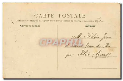 Lyon - Plac Terreaux — widok fontanny i ratusza — wydawca La Crèche, nr 2705 — Rewers