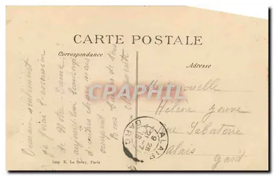Marsiglia — Notre-Dame de la Garde — Imp. E. Le Deley, Parigi, n° 1649 — Verso