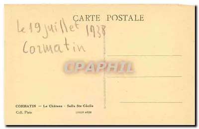 Castillo de Cormatin — Sala Ste-Cécile — Combier Nacoin — Reverso