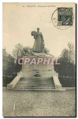 Roubaix - Monumento aos Mortos — editor Carré & La Cigogne, n°28