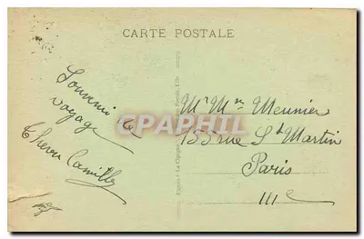 Roubaix - Monumento aos Mortos — editor Carré & La Cigogne, n°28 — Verso