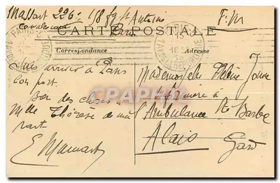 Paris (10º arrondissement) — A Porta São Denís, Avenida São Denís — 1209 — Verso
