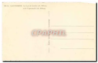 Jezioro Gaube — Le Vignemale — Cauterets — Rewers