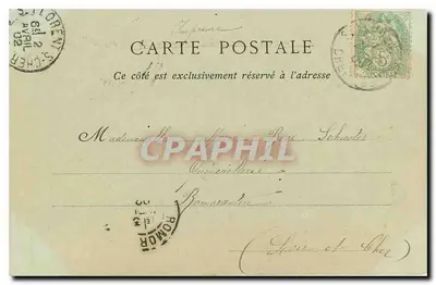 Bourges — Widok ogólny z Pałacu Jacques Cœur — ND Phot — Rewers