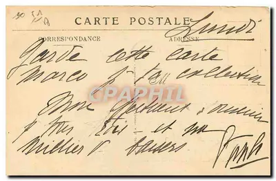 Reims — A catedral após o bombardeio e o incêndio do 19 de setembro de 1914 — Matol, editor Reims — Verso