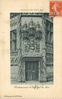 Castelo de Meillant — Soubassement da Torre do Leão — Héliografia de N.D. Phot.