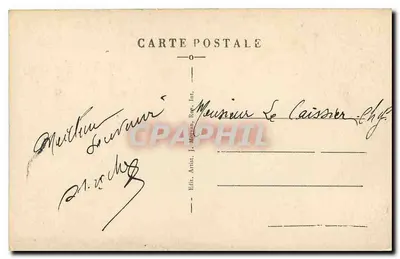 Zamek Rochers — okolice Vitré (Ille-et-Vilaine) — J. Margou, wydawca — Rewers