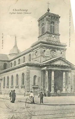 Cherbourg — Igreja de São Clément — Edição Maison Hailly, V.P. Paris No. 59
