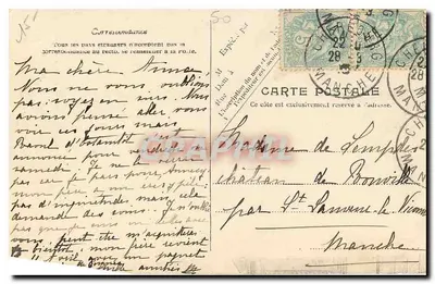 Cherbourg — Igreja de São Clément — Edição Maison Hailly, V.P. Paris No. 59 — Verso