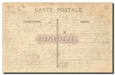 Catedral de Reims em chamas — A Grande Guerra 1914-15 — IMP. BAUDINIÈRE, NANTERRE — Verso