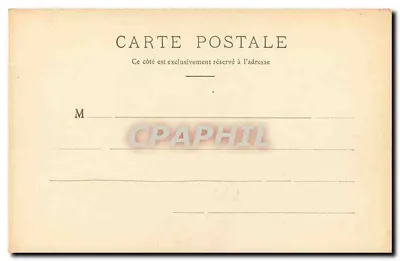 Pau — Le Château, entrée principale — éditeur O. T., Lourdes — Verso