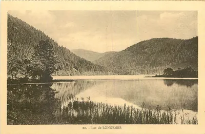 Lago de LONGEMER — vista panorâmica — Cartas 'La Gigogne', Strasbourg