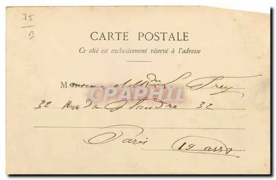 Paris - Igreja de Saint-Eloi — editor anônimo, n° 307 — Verso