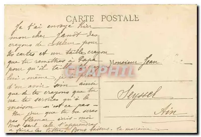 LYON - Fontaine Bartholdi - S Farges, edição Lyon, n° 5275 — Verso