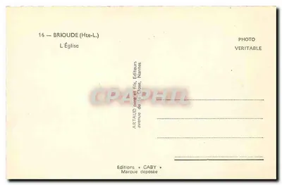Brioude (Haute-Loire) — Katedra — Wydawnictwo Caby — Rewers
