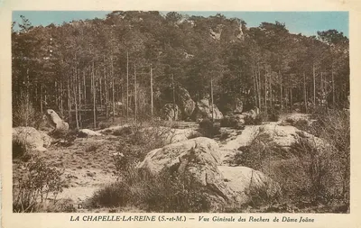 La Chapelle-la-Reine (S.-et-M.) — Vista Geral dos Rochos de Dâme Joâne — coll. Dumaîne