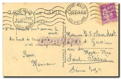 Côte d'Émeraude - 11. ROTHÉNEUF — Os Rochos Esculpidos — O Último dos Rothéneuf — Verso