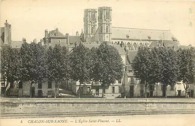 Chalon-sur-Saône — A Igreja de São Vicente — LL. n°4