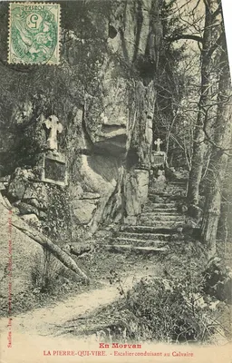 ला पियर-की-विर - कैल्वेरी के लिए जाने वाली सीढ़ियाँ — सैलिएन - इम्प्र. जे. डुकास - बेयरी