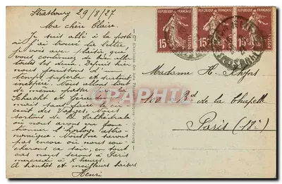 Strasbourg — Plac Kléber — BOKA n°32 — Rewers
