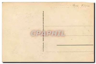 Strasburg — Ewangelicki klasztor św. Pawła i Katedra — Calaoicienne des Arts Provinciaux — Rewers