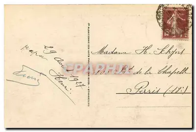 Strasburg — Ewangelicki kościół św. Pawła i Katedra — Wydawca: Cie Albigeoise des Arts Philatéliques — Rewers
