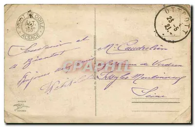 Mont Sainte-Odile (wys. 763 m) — Klasztor — wydawca nieznany, nr 47 — Rewers