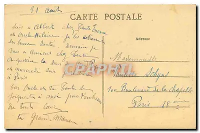 Albert (Somme) — Bazylika N.-D. de Brebières — R. Grossel, księgarz w Albert — Rewers