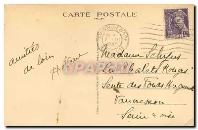 Avignon — Pałac Papieski — Façada Zachodnia — Wydawnictwo Artystyczne DÉALÉ — Rewers