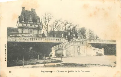 Valençay — Castelo e Jardim da Duquesa — B. F., Paris, n°10