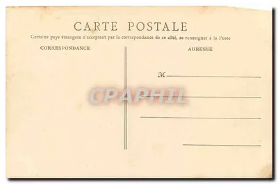 Valençay — Castelo e Jardim da Duquesa — B. F., Paris, n°10 — Verso