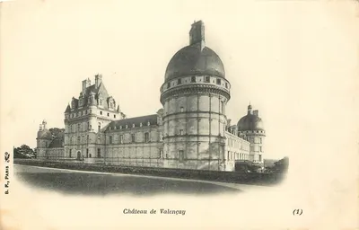 Castelo de Valençay — vista do castelo com dômo — B.F., Paris (1)