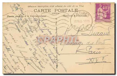 Antibes — A Ponta do Cap — R. M. — 228 — Verso