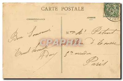 Ermenonville - O Castelo — E. Vignon Als. Senlis — Verso