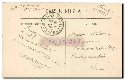 Auxerre — A Relógio — LL. — Editor LL, n° 64 — Verso