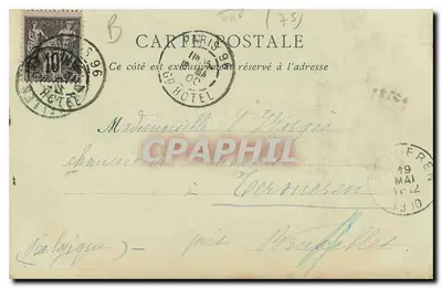 Exposição Universal de 1900 — A Carta da França oferecida pelo Var — ND Piot — Verso