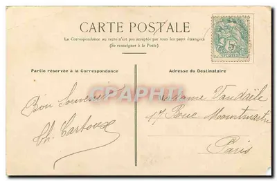 Moret-sur-Loing — Porta de Samois — Ed. J. Fejard, cliché Collin — Verso