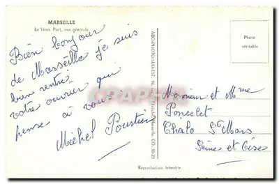 Marseille — O Velho Porto, vista geral — ABO-PHOTO-SUB-EST, 96, rue de l'Échelle, Marseille — Verso