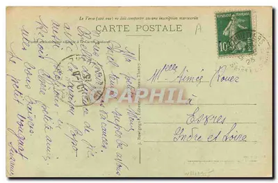Dintorni di FAREMOUTIERS (S.-et-M.) — Cascata del Poncet — Éd. Borderenu — Verso