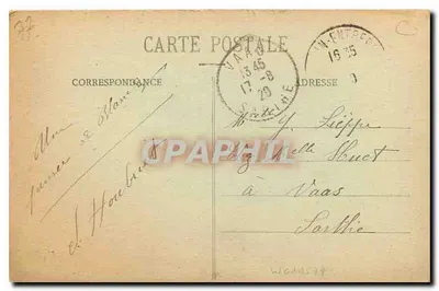 Blandy-les-Tours — Porte du Château — Brossonnot, editor, Melun, n° 307 — Verso