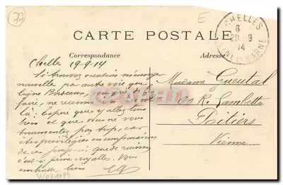 Chelles — Wnętrze kościoła św. Andrzeja — Wyd. fotograficzne J. Dijon — Rewers